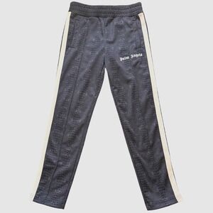 Palm Angels Mens Snakeskin  Track Pants Grey White Stripe  M Hype Lux